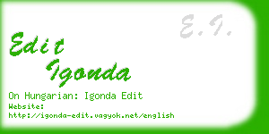 edit igonda business card